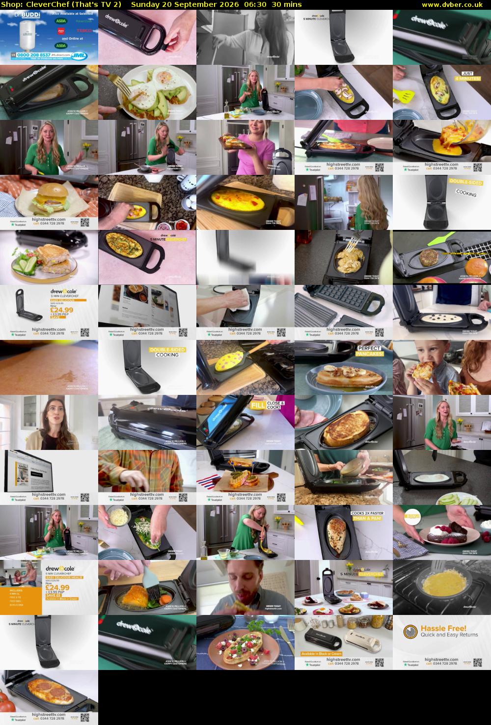 Shop: CleverChef (That's TV 2) Sunday 20 September 2026 06:30 - 07:00