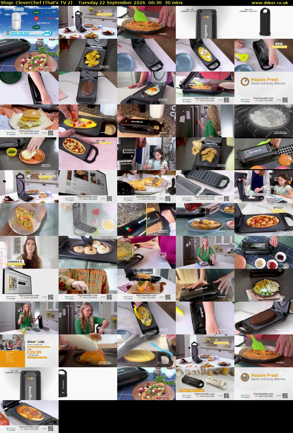 Shop: CleverChef (That's TV 2) Tuesday 22 September 2026 06:30 - 07:00