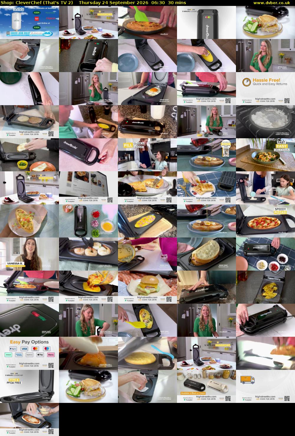 Shop: CleverChef (That's TV 2) Thursday 24 September 2026 06:30 - 07:00