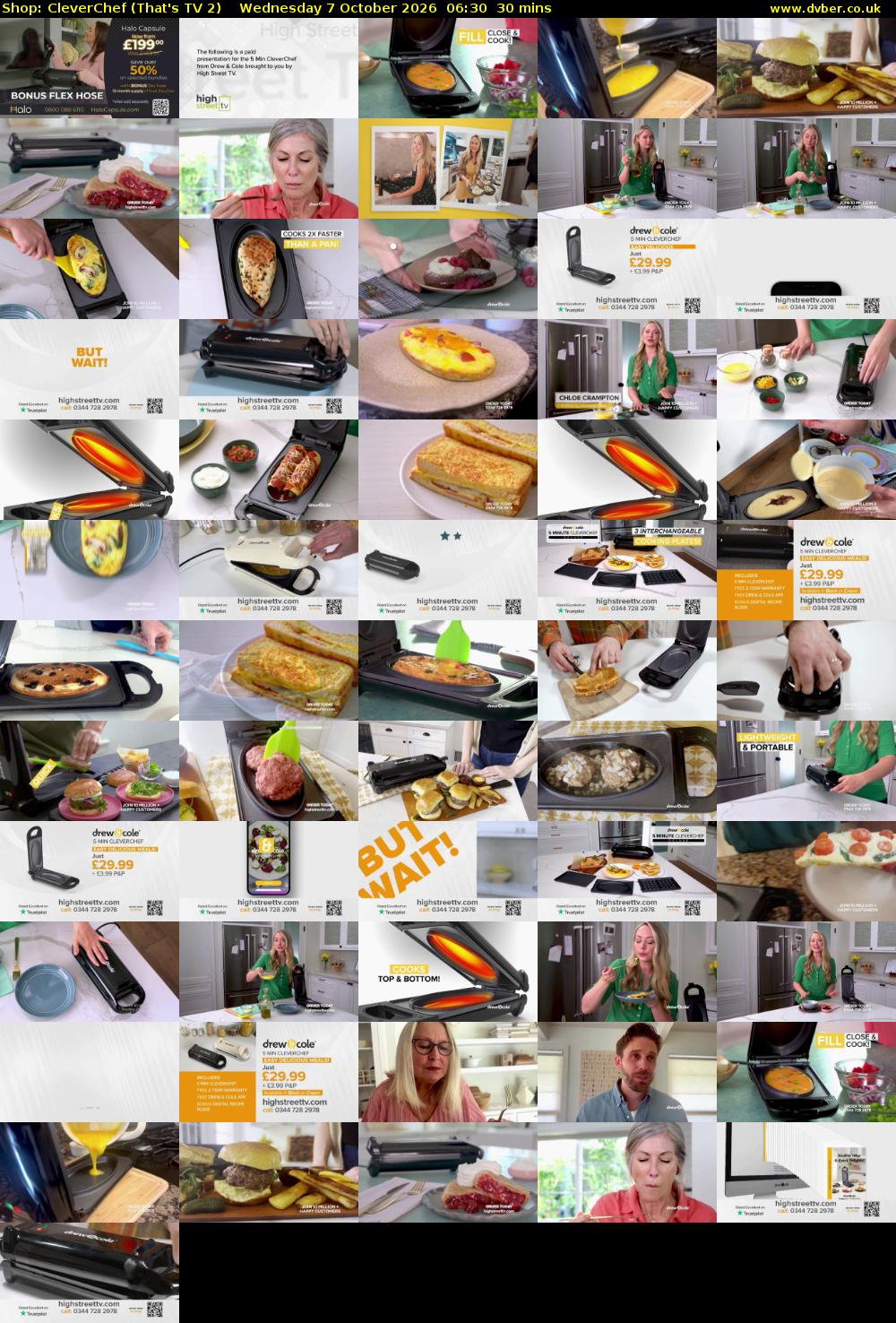 Shop: CleverChef (That's TV 2) Wednesday 7 October 2026 06:30 - 07:00