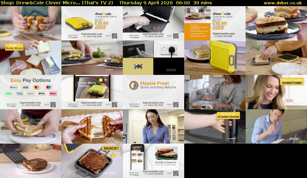 Shop: Drew&Cole Clever Micro... (That's TV 2) Thursday 9 April 2026 06:00 - 06:30