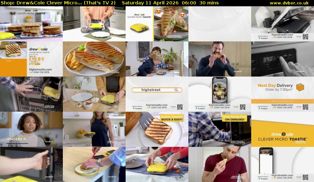 Shop: Drew&Cole Clever Micro... (That's TV 2) Saturday 11 April 2026 06:00 - 06:30