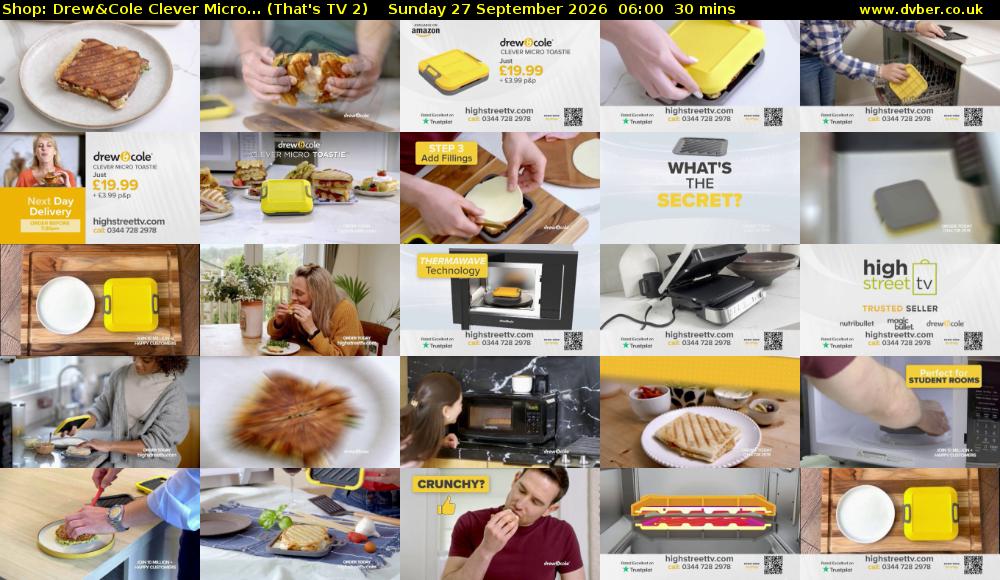 Shop: Drew&Cole Clever Micro... (That's TV 2) Sunday 27 September 2026 06:00 - 06:30