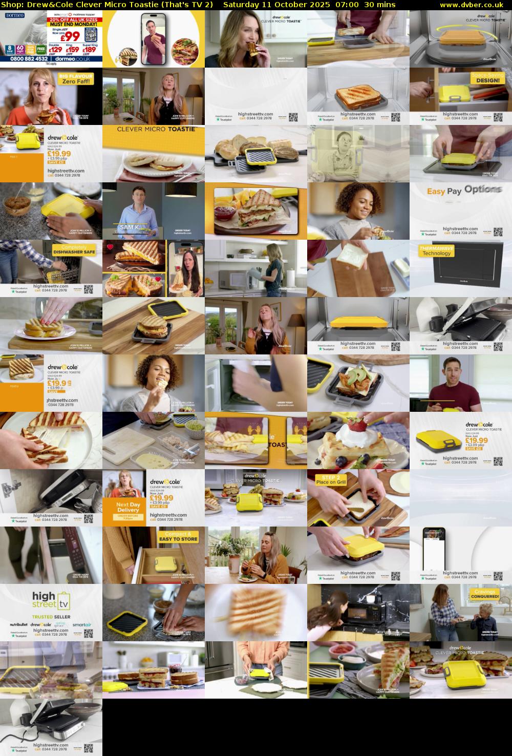 Shop: Drew&Cole Clever Micro Toastie (That's TV 2) Saturday 11 October 2025 07:00 - 07:30
