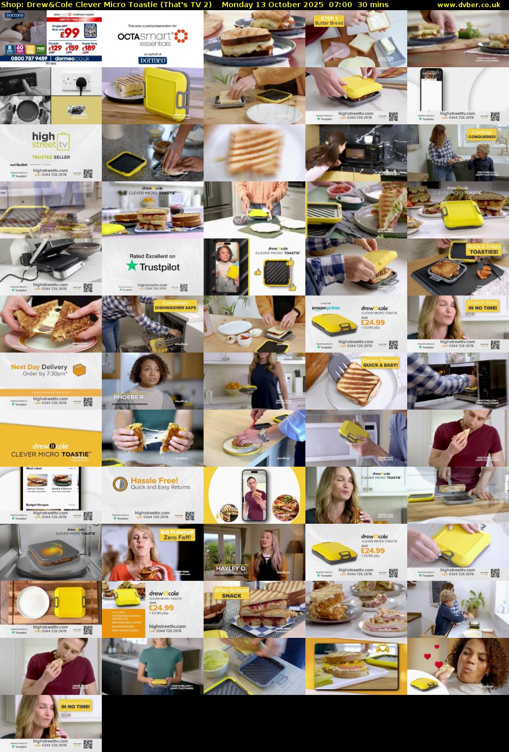 Shop: Drew&Cole Clever Micro Toastie (That's TV 2) Monday 13 October 2025 07:00 - 07:30