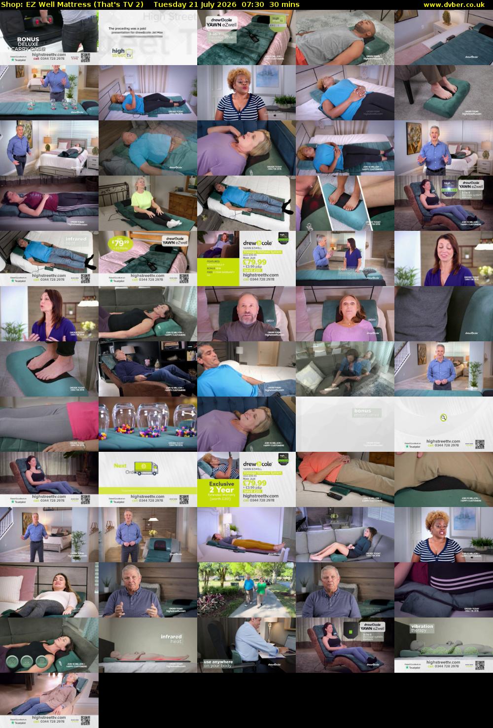 Shop: EZ Well Mattress (That's TV 2) Tuesday 21 July 2026 07:30 - 08:00