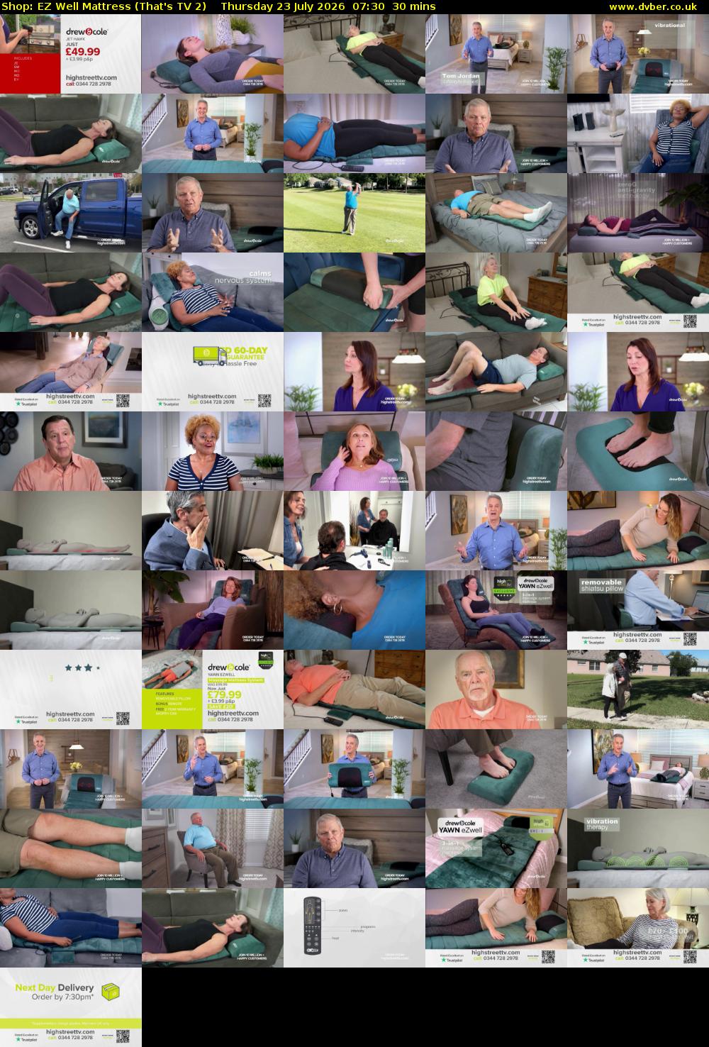 Shop: EZ Well Mattress (That's TV 2) Thursday 23 July 2026 07:30 - 08:00