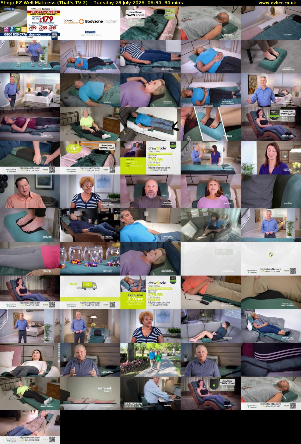 Shop: EZ Well Mattress (That's TV 2) Tuesday 28 July 2026 06:30 - 07:00