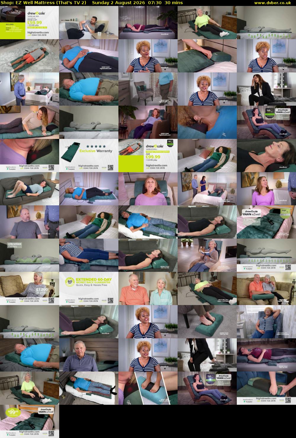 Shop: EZ Well Mattress (That's TV 2) Sunday 2 August 2026 07:30 - 08:00