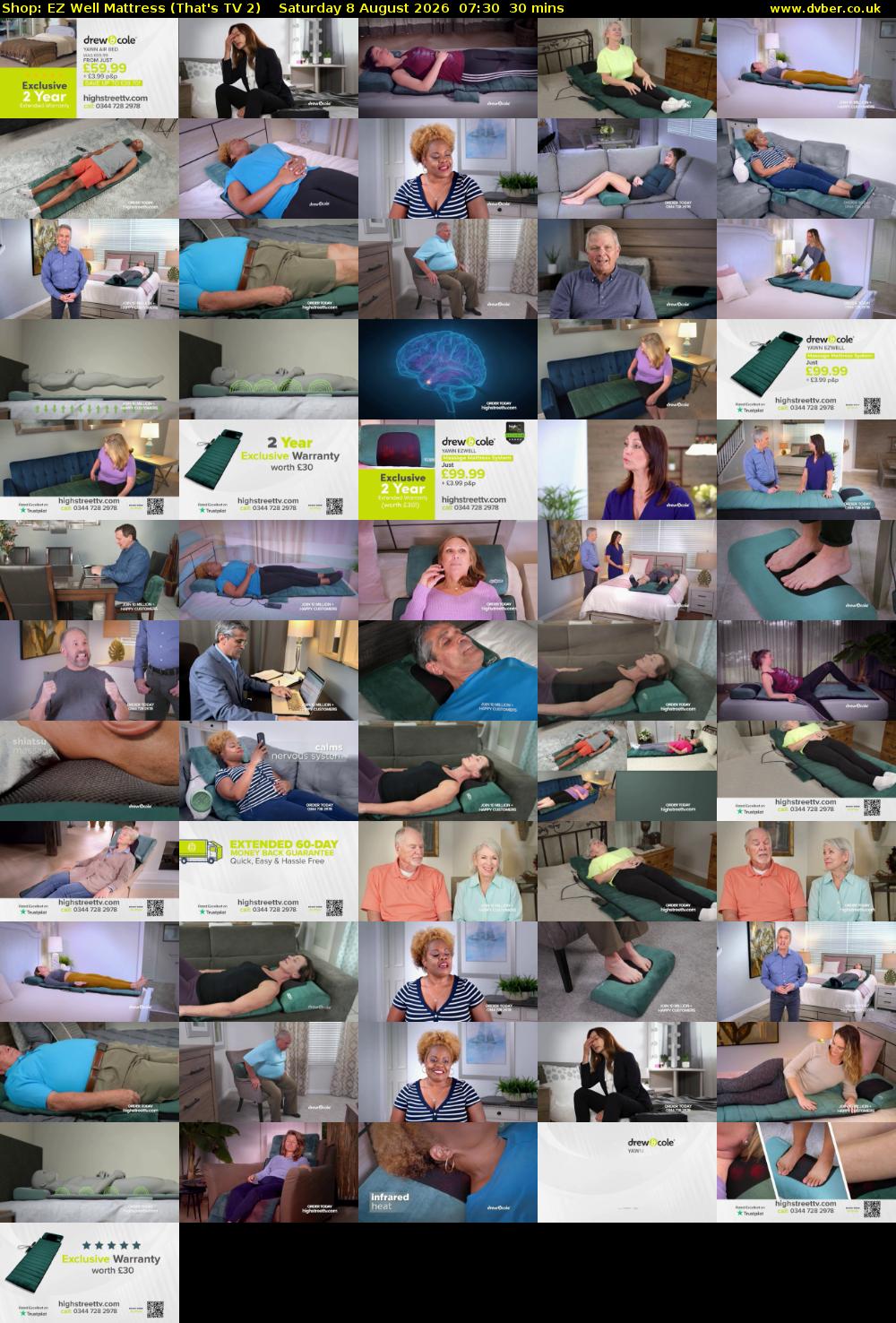 Shop: EZ Well Mattress (That's TV 2) Saturday 8 August 2026 07:30 - 08:00