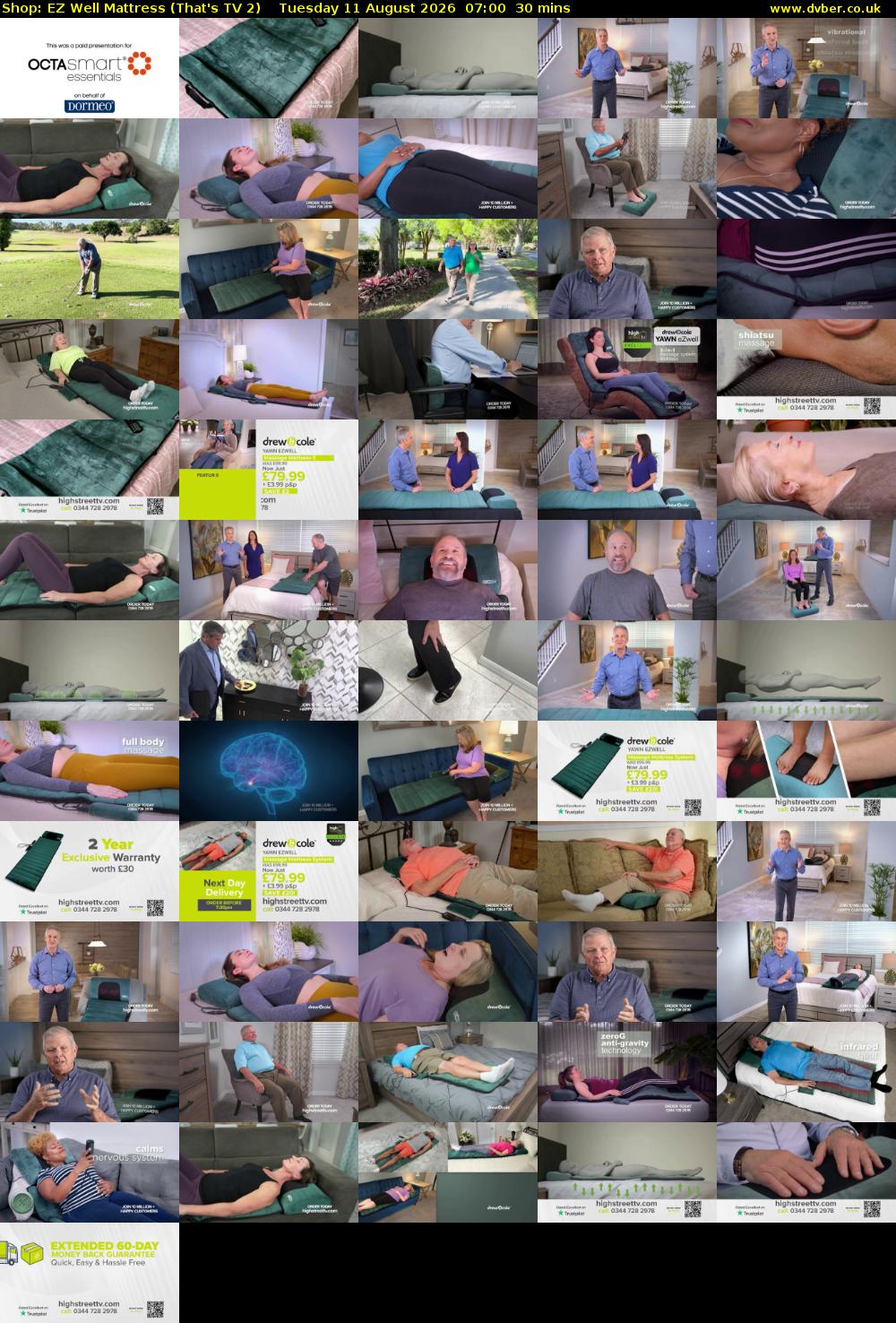 Shop: EZ Well Mattress (That's TV 2) Tuesday 11 August 2026 07:00 - 07:30