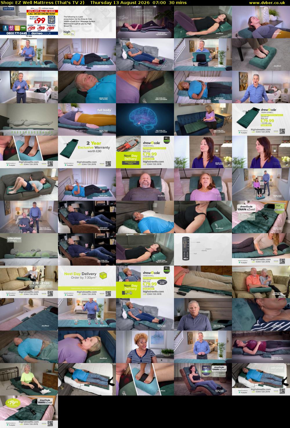 Shop: EZ Well Mattress (That's TV 2) Thursday 13 August 2026 07:00 - 07:30