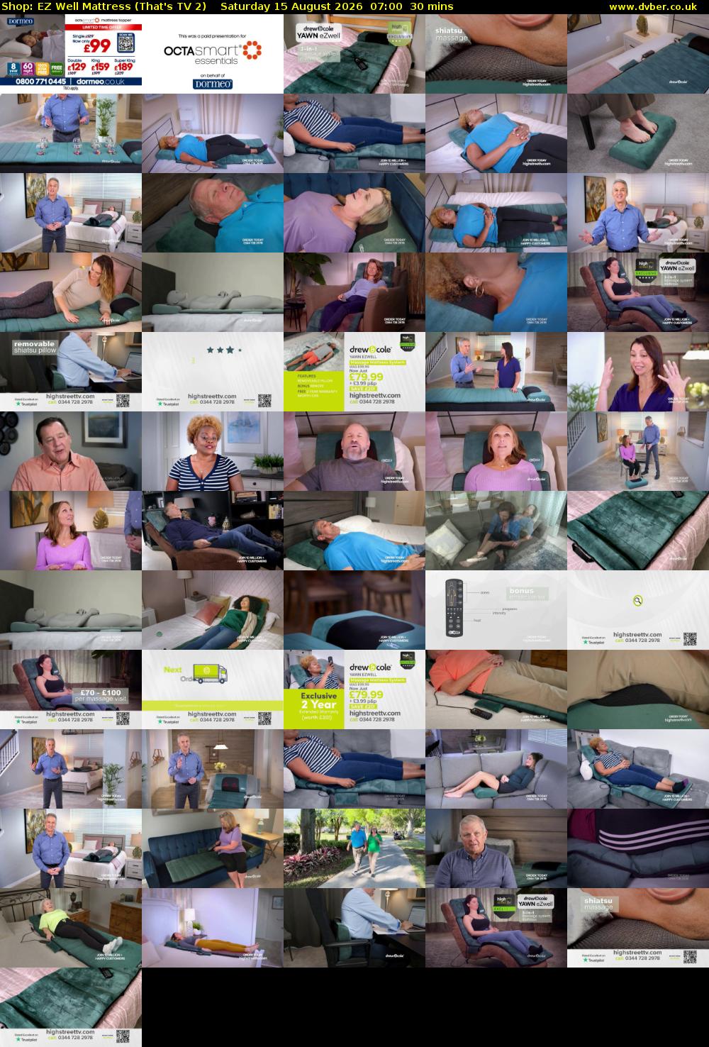 Shop: EZ Well Mattress (That's TV 2) Saturday 15 August 2026 07:00 - 07:30