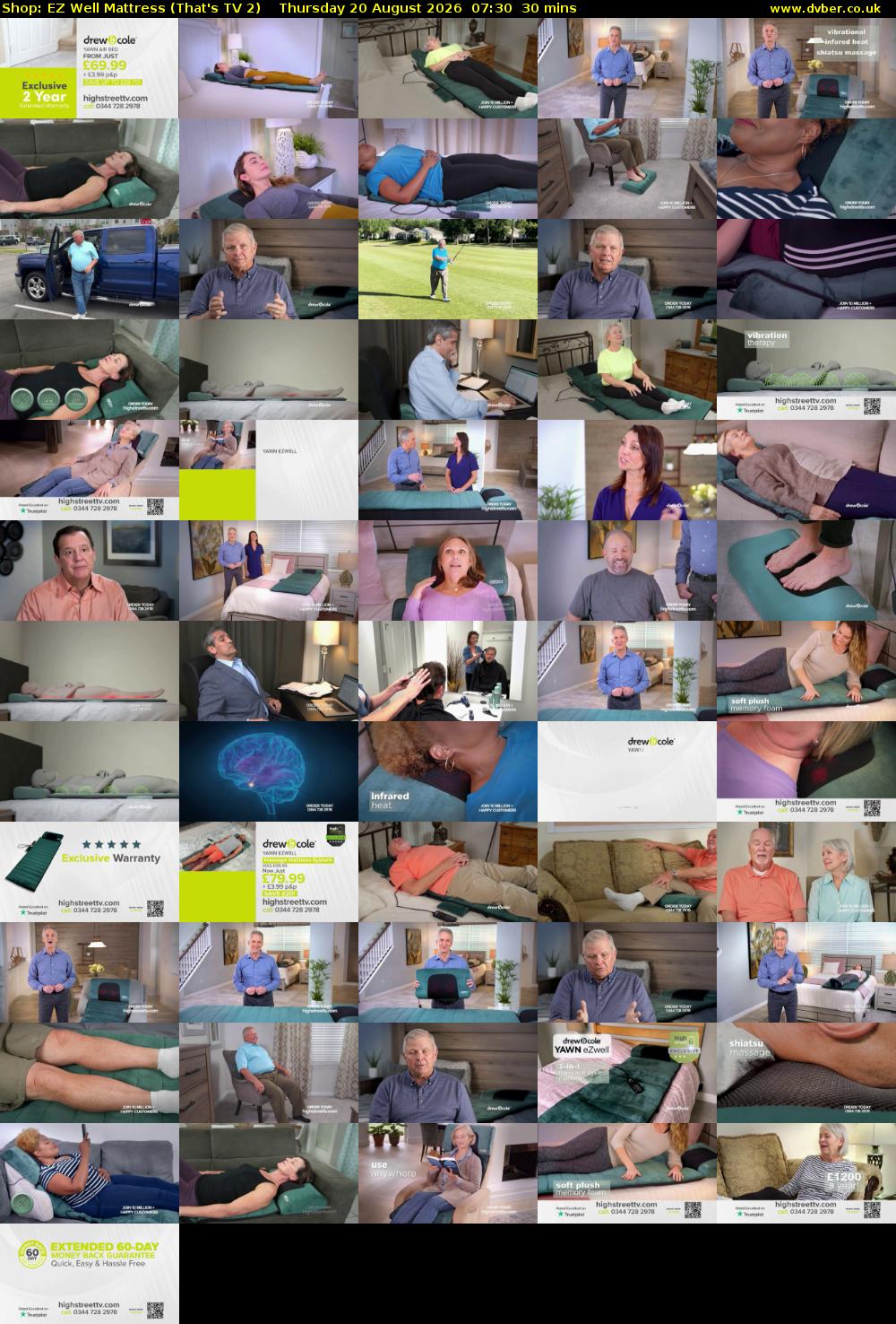 Shop: EZ Well Mattress (That's TV 2) Thursday 20 August 2026 07:30 - 08:00
