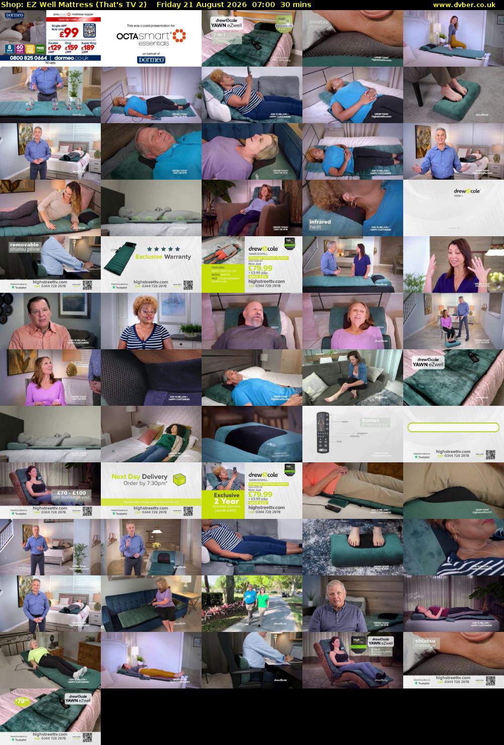 Shop: EZ Well Mattress (That's TV 2) Friday 21 August 2026 07:00 - 07:30
