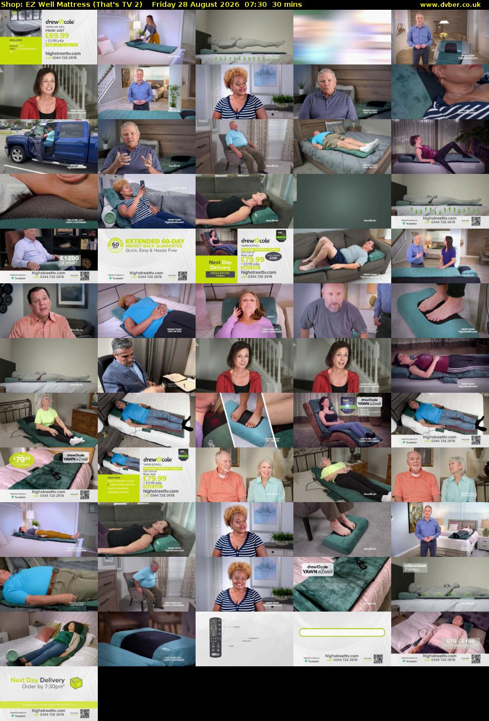 Shop: EZ Well Mattress (That's TV 2) Friday 28 August 2026 07:30 - 08:00