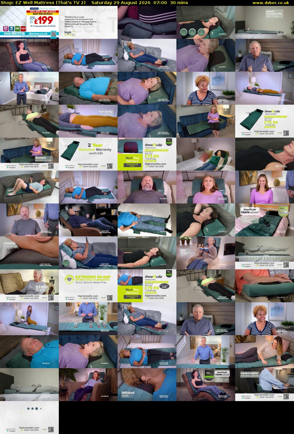 Shop: EZ Well Mattress (That's TV 2) Saturday 29 August 2026 07:00 - 07:30
