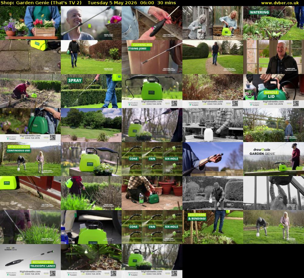 Shop: Garden Genie (That's TV 2) Tuesday 5 May 2026 06:00 - 06:30