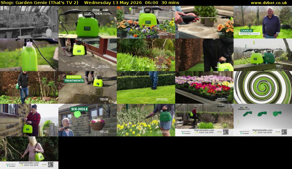 Shop: Garden Genie (That's TV 2) Wednesday 13 May 2026 06:00 - 06:30