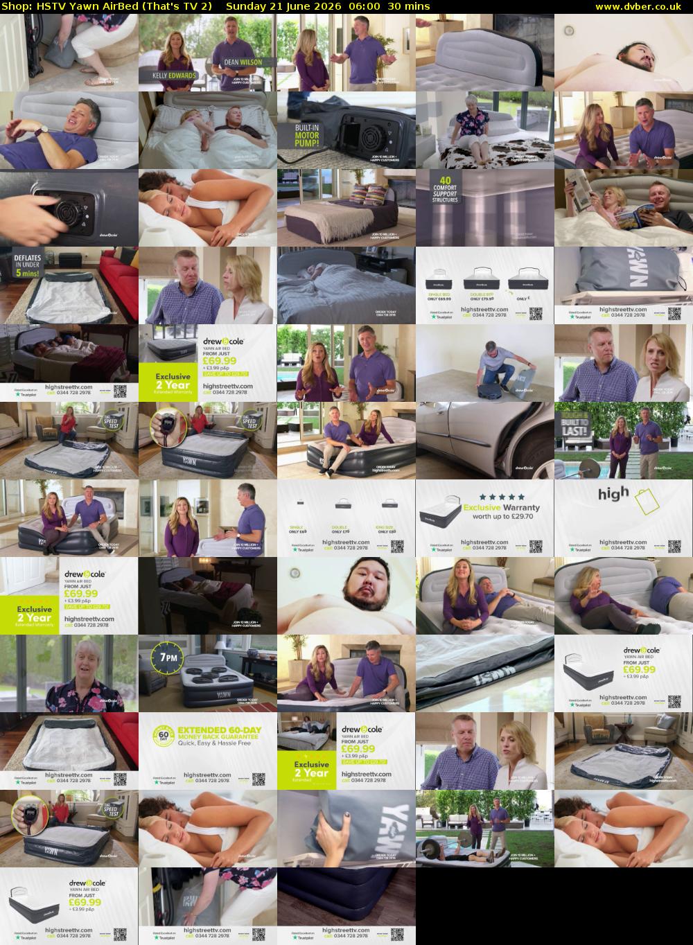 Shop: HSTV Yawn AirBed (That's TV 2) Sunday 21 June 2026 06:00 - 06:30