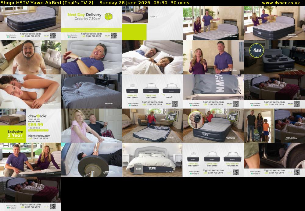 Shop: HSTV Yawn AirBed (That's TV 2) Sunday 28 June 2026 06:30 - 07:00