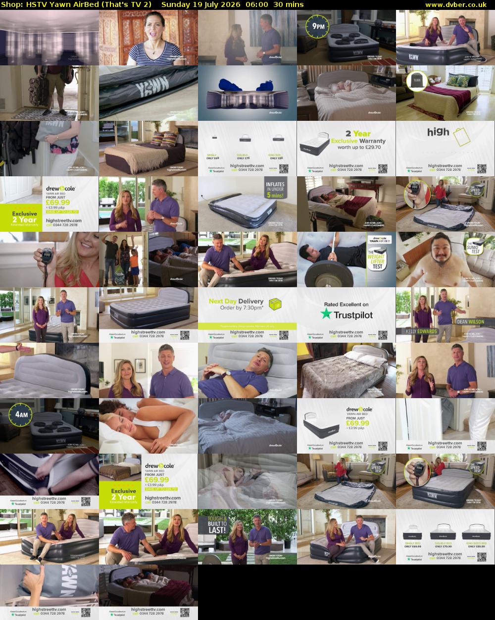 Shop: HSTV Yawn AirBed (That's TV 2) Sunday 19 July 2026 06:00 - 06:30