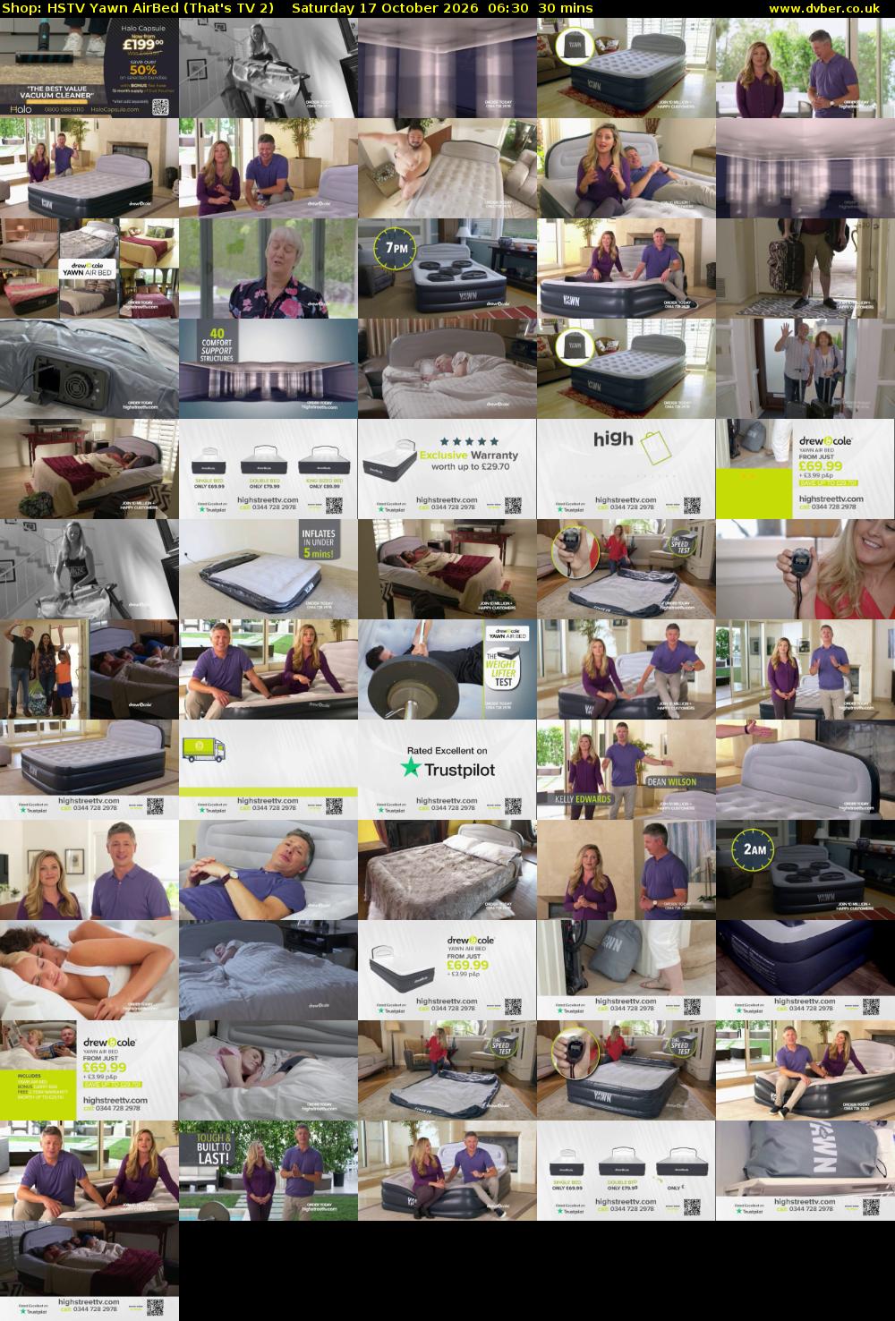Shop: HSTV Yawn AirBed (That's TV 2) Saturday 17 October 2026 06:30 - 07:00