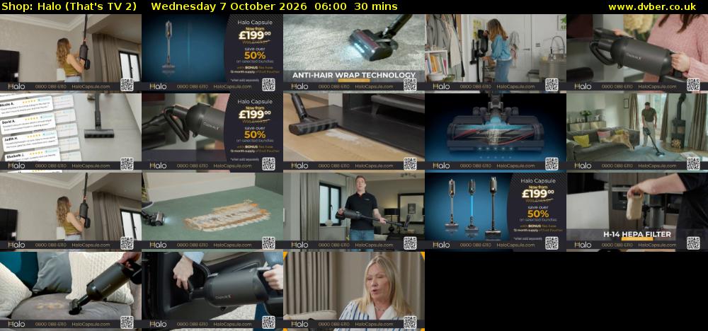 Shop: Halo (That's TV 2) Wednesday 7 October 2026 06:00 - 06:30