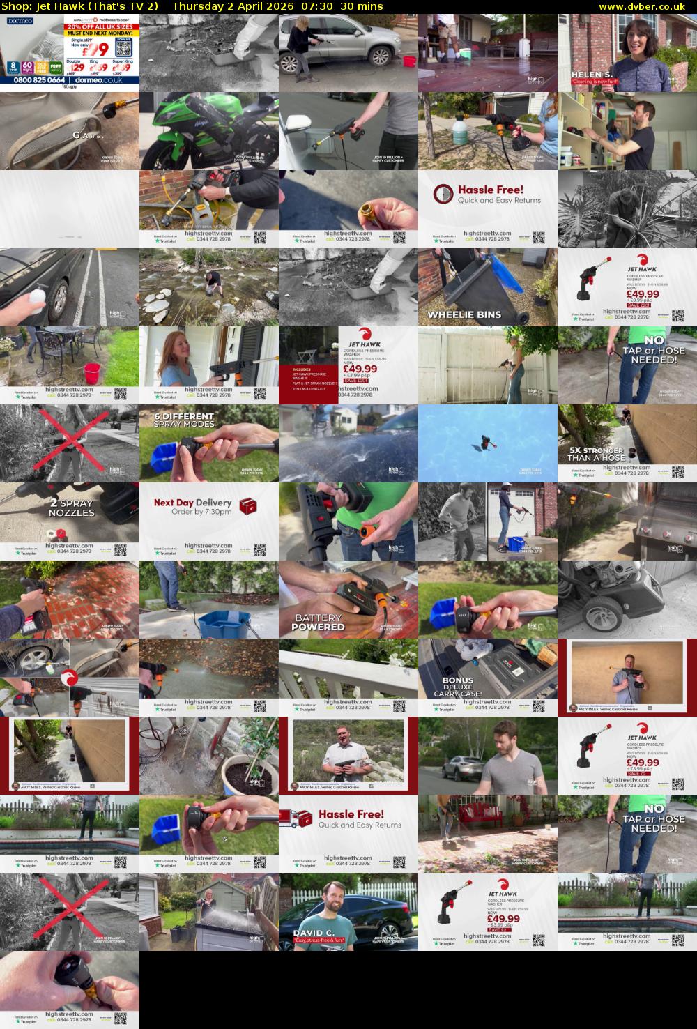 Shop: Jet Hawk (That's TV 2) Thursday 2 April 2026 07:30 - 08:00