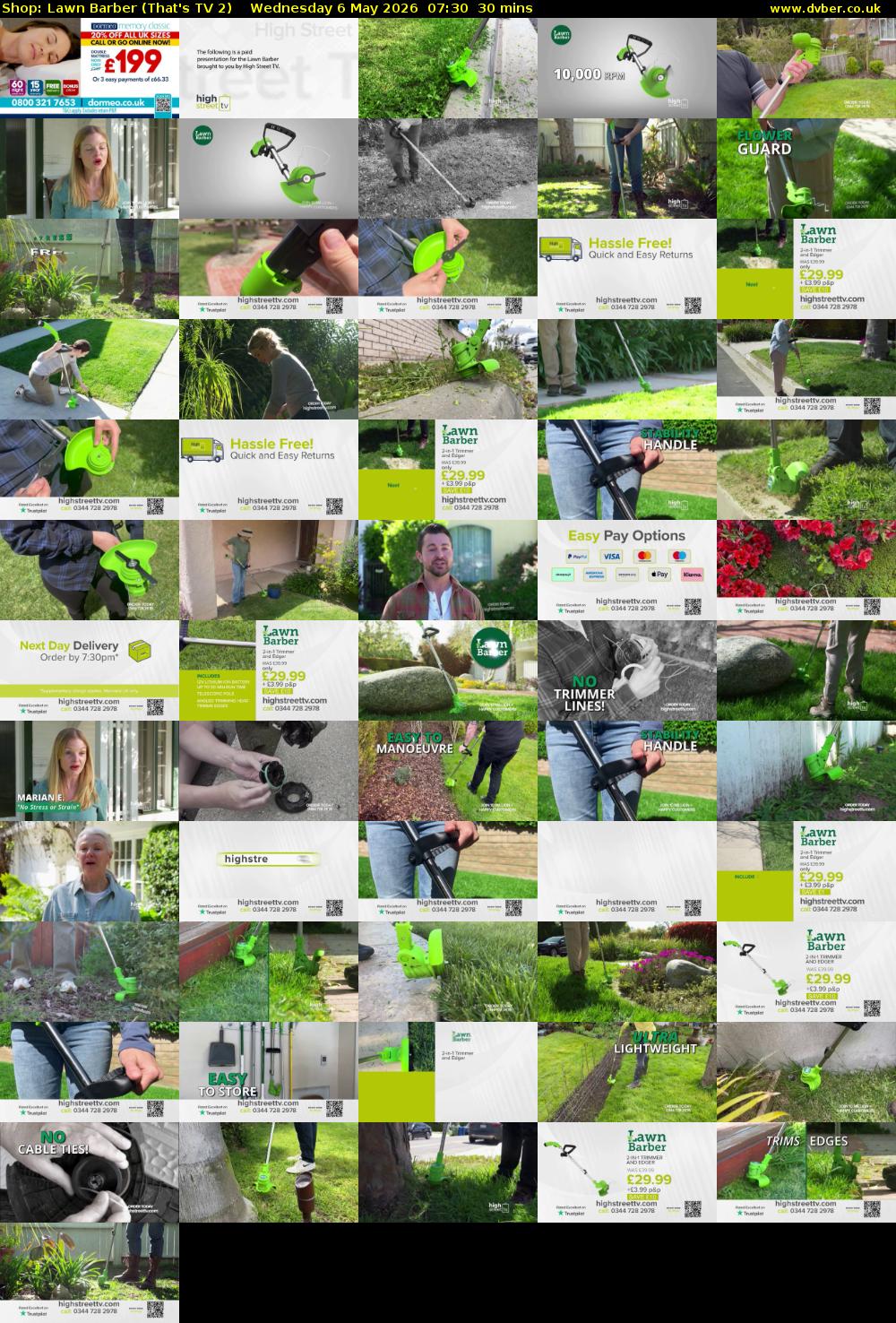 Shop: Lawn Barber (That's TV 2) Wednesday 6 May 2026 07:30 - 08:00