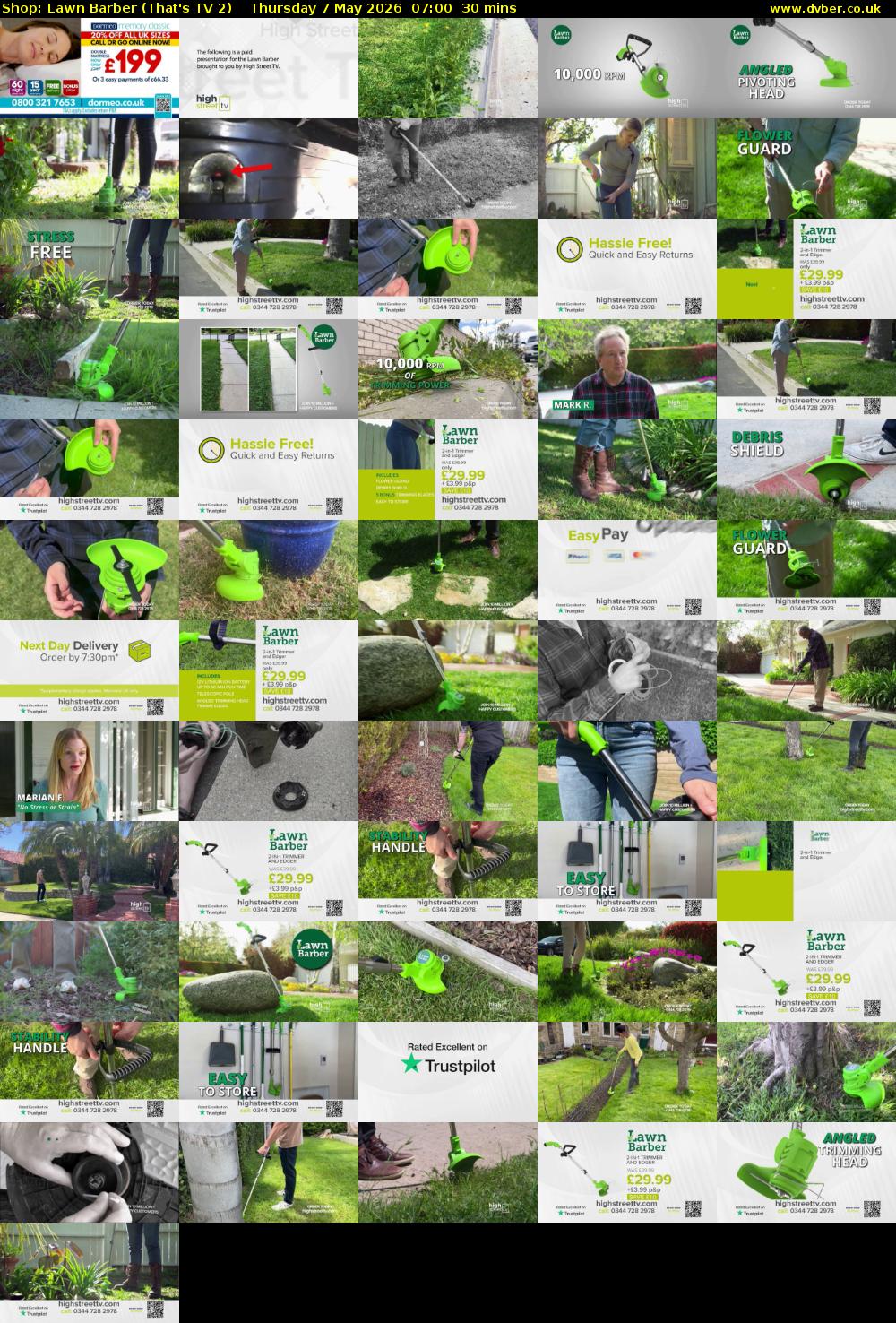 Shop: Lawn Barber (That's TV 2) Thursday 7 May 2026 07:00 - 07:30
