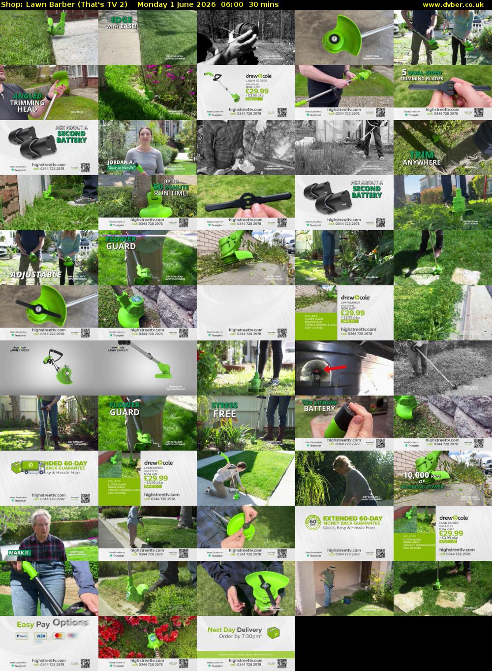 Shop: Lawn Barber (That's TV 2) Monday 1 June 2026 06:00 - 06:30