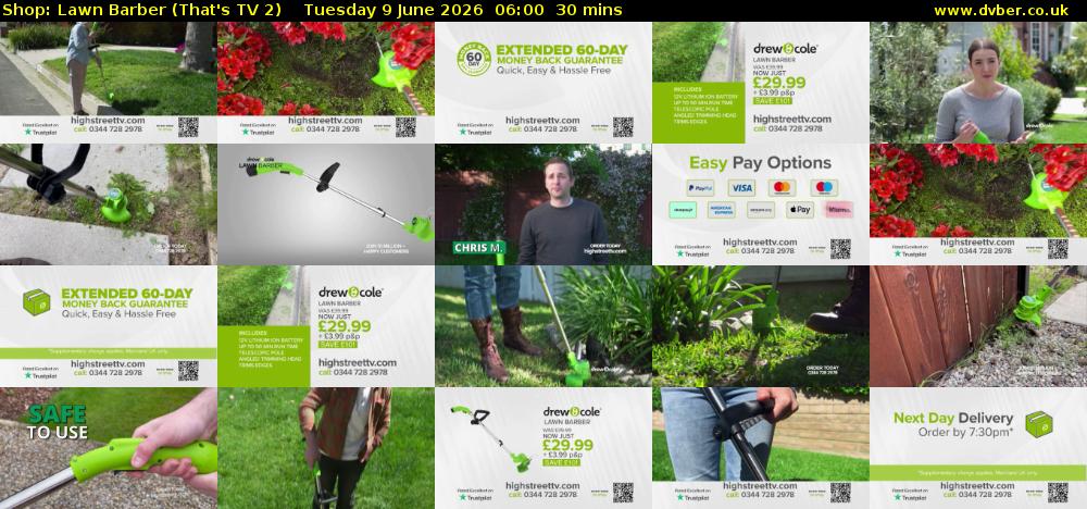 Shop: Lawn Barber (That's TV 2) Tuesday 9 June 2026 06:00 - 06:30
