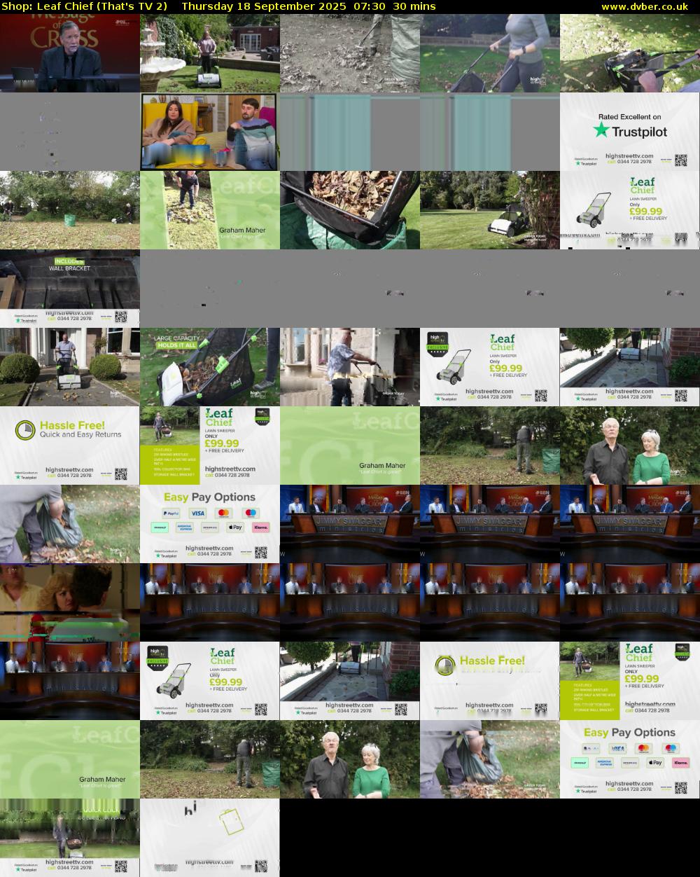 Shop: Leaf Chief (That's TV 2) Thursday 18 September 2025 07:30 - 08:00