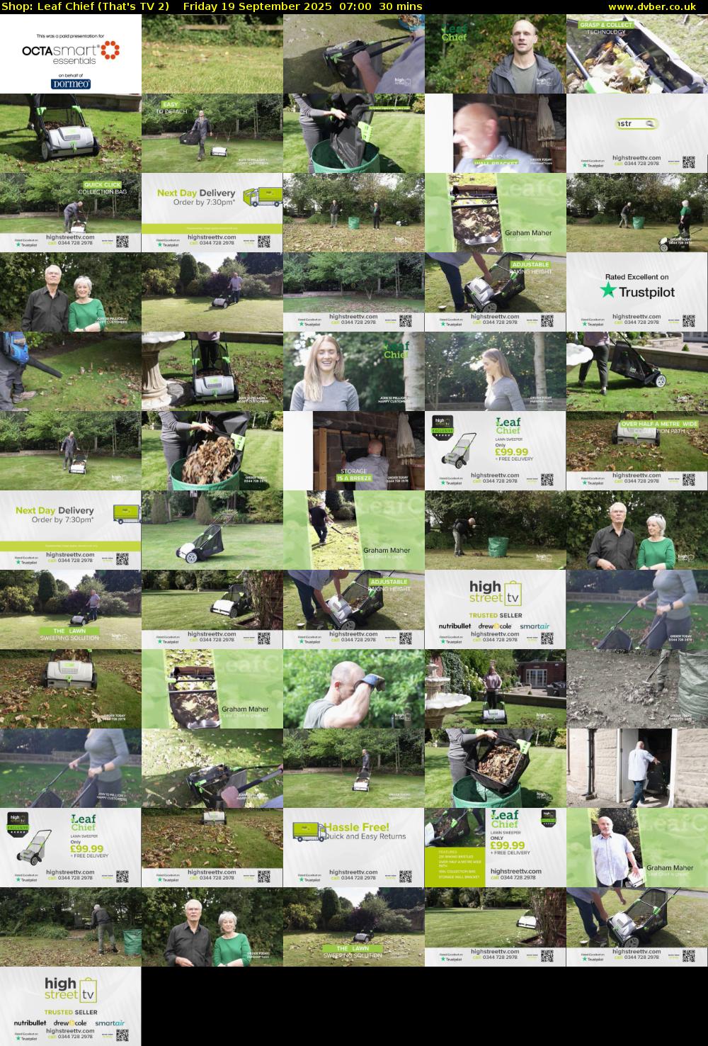 Shop: Leaf Chief (That's TV 2) Friday 19 September 2025 07:00 - 07:30