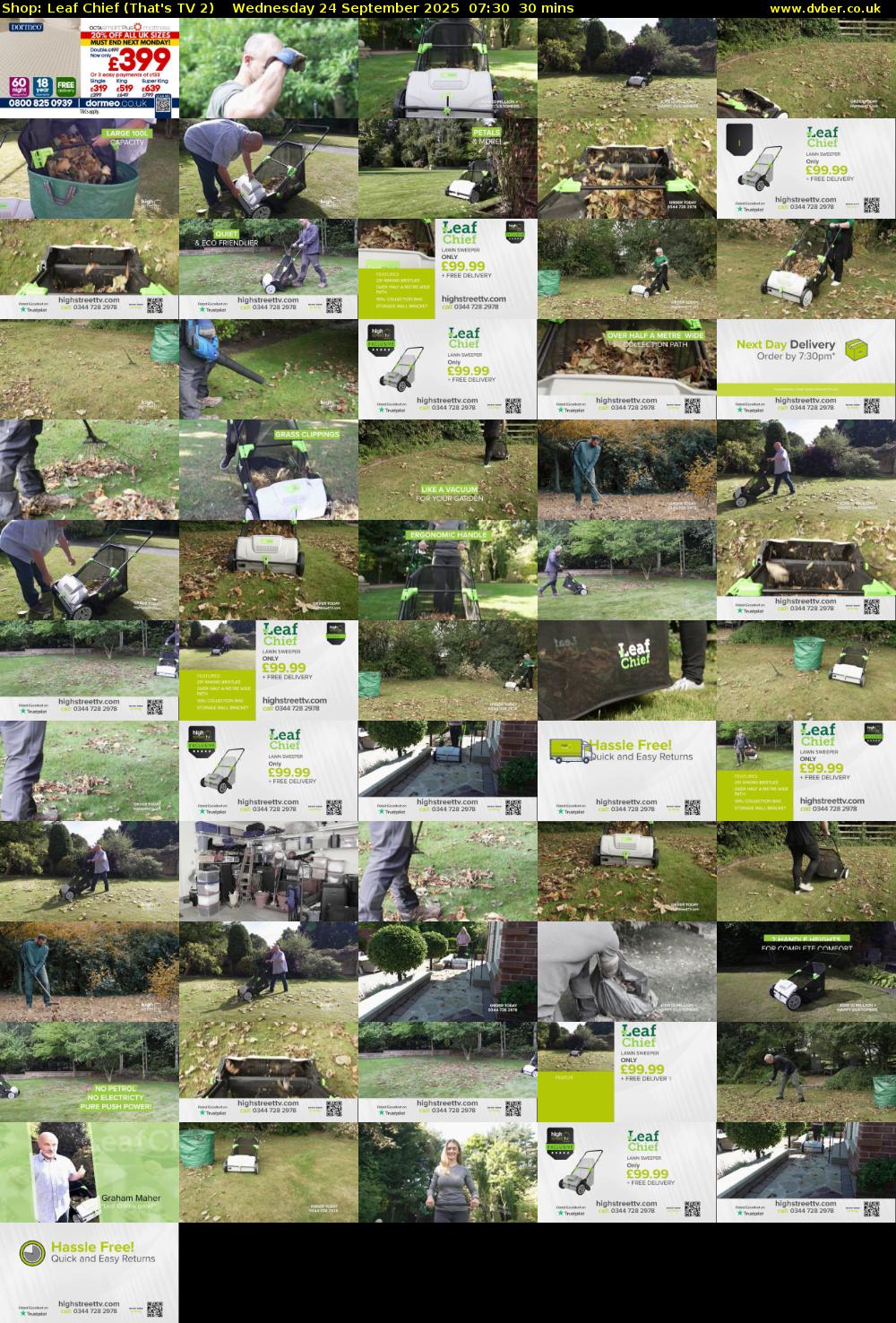 Shop: Leaf Chief (That's TV 2) Wednesday 24 September 2025 07:30 - 08:00