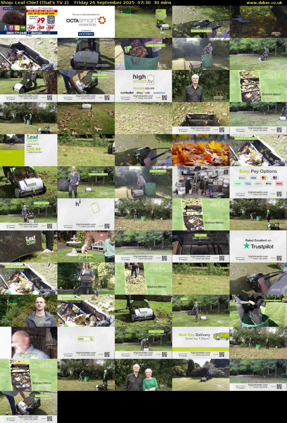 Shop: Leaf Chief (That's TV 2) Friday 26 September 2025 07:30 - 08:00