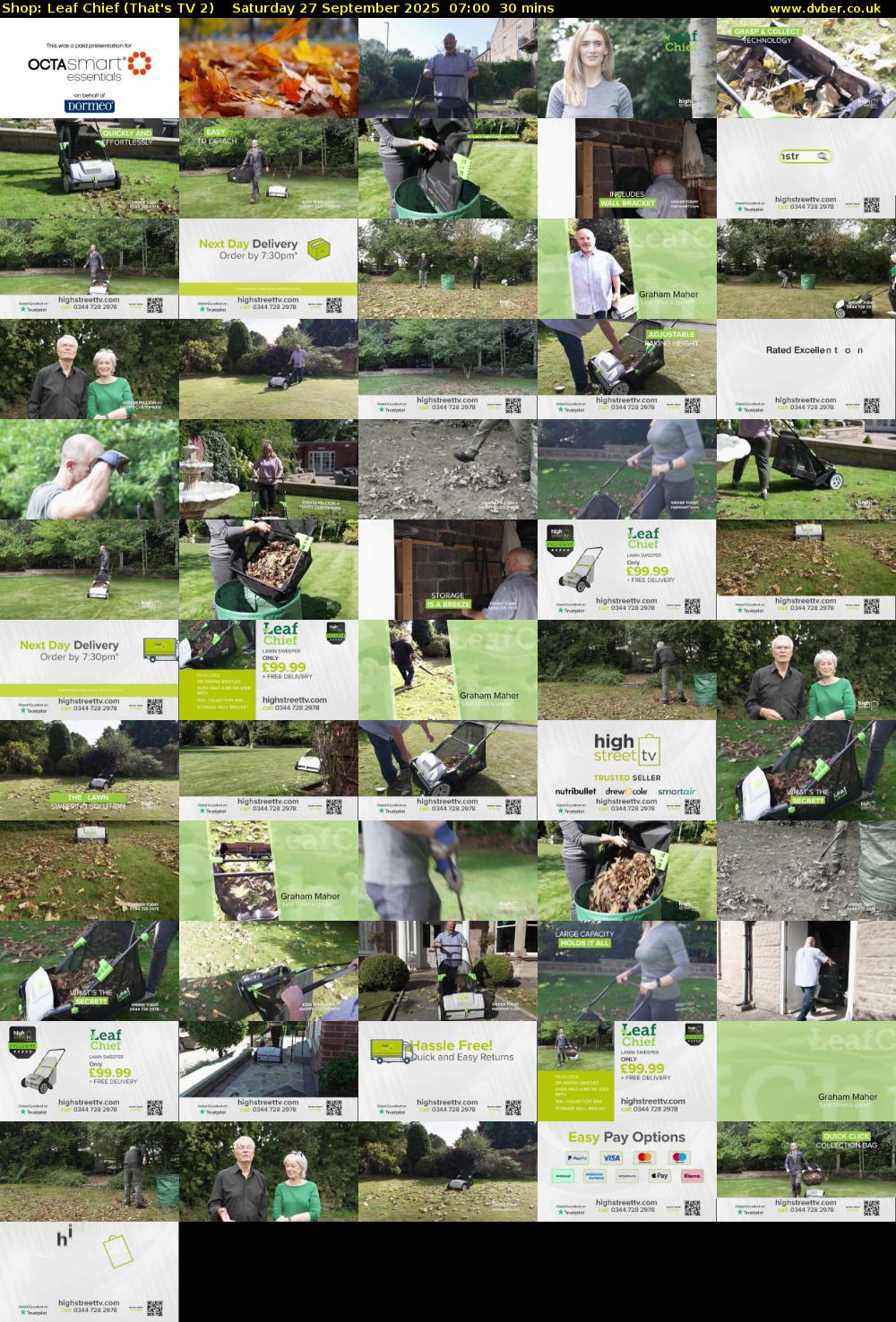 Shop: Leaf Chief (That's TV 2) Saturday 27 September 2025 07:00 - 07:30