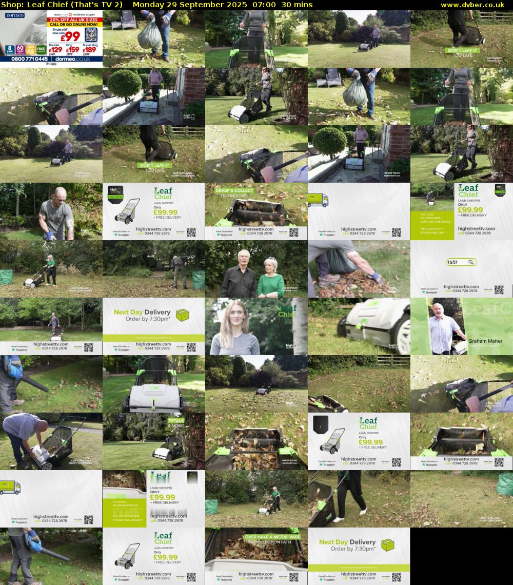 Shop: Leaf Chief (That's TV 2) Monday 29 September 2025 07:00 - 07:30