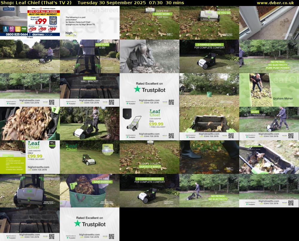 Shop: Leaf Chief (That's TV 2) Tuesday 30 September 2025 07:30 - 08:00