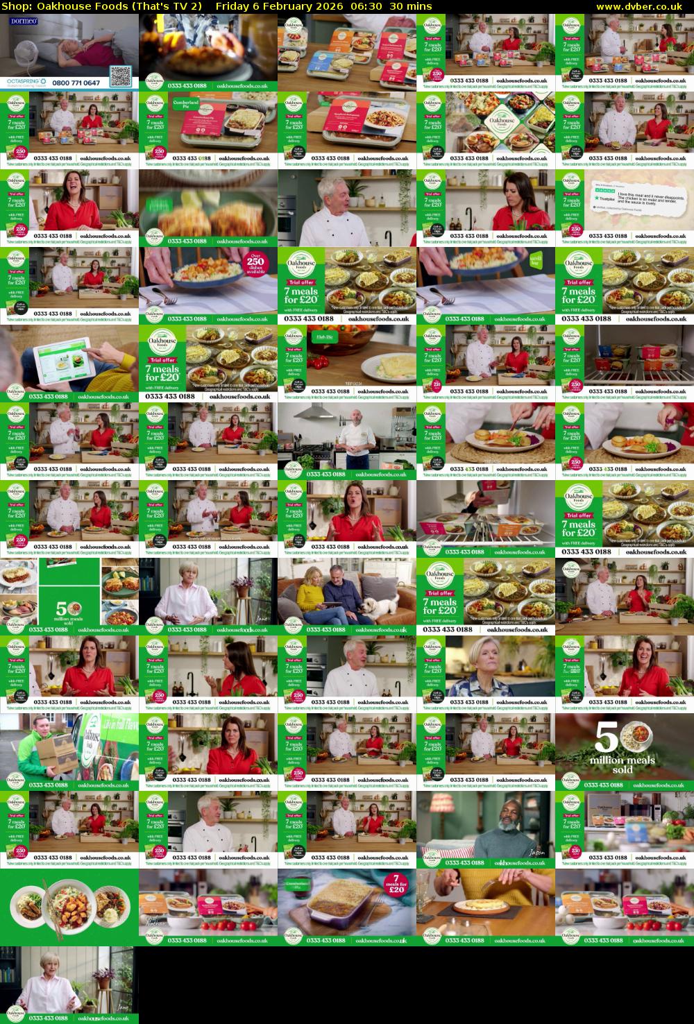 Shop: Oakhouse Foods (That's TV 2) Friday 6 February 2026 06:30 - 07:00