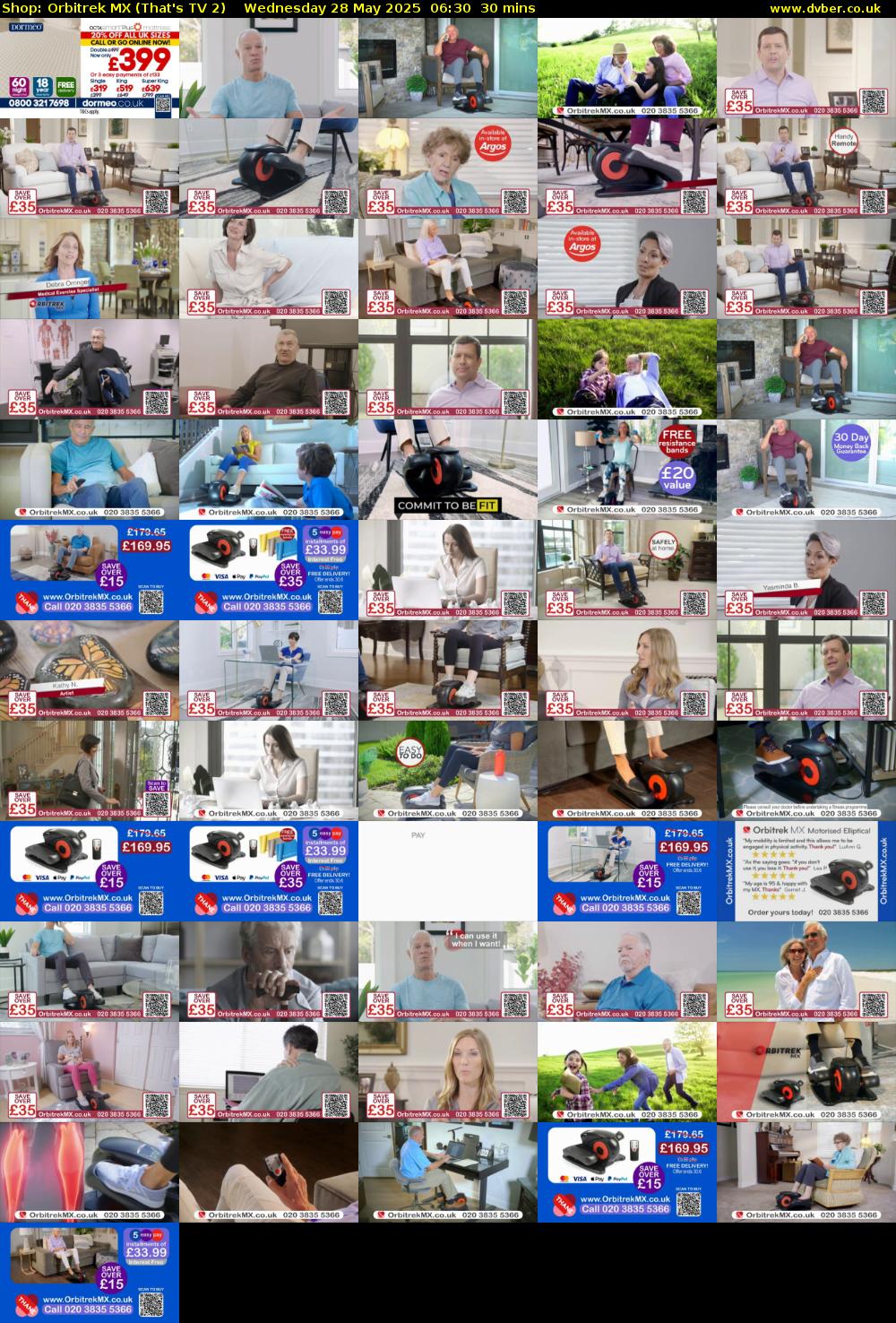 Shop: Orbitrek MX (That's TV 2) Wednesday 28 May 2025 06:30 - 07:00