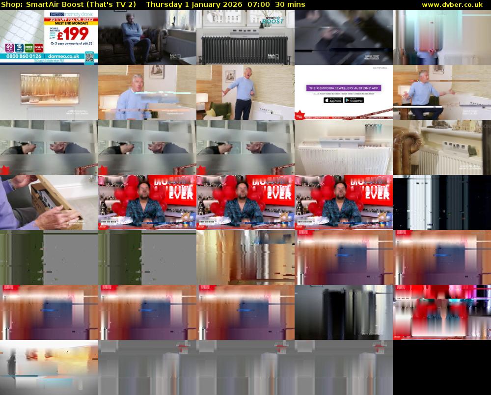 Shop: SmartAir Boost (That's TV 2) Thursday 1 January 2026 07:00 - 07:30