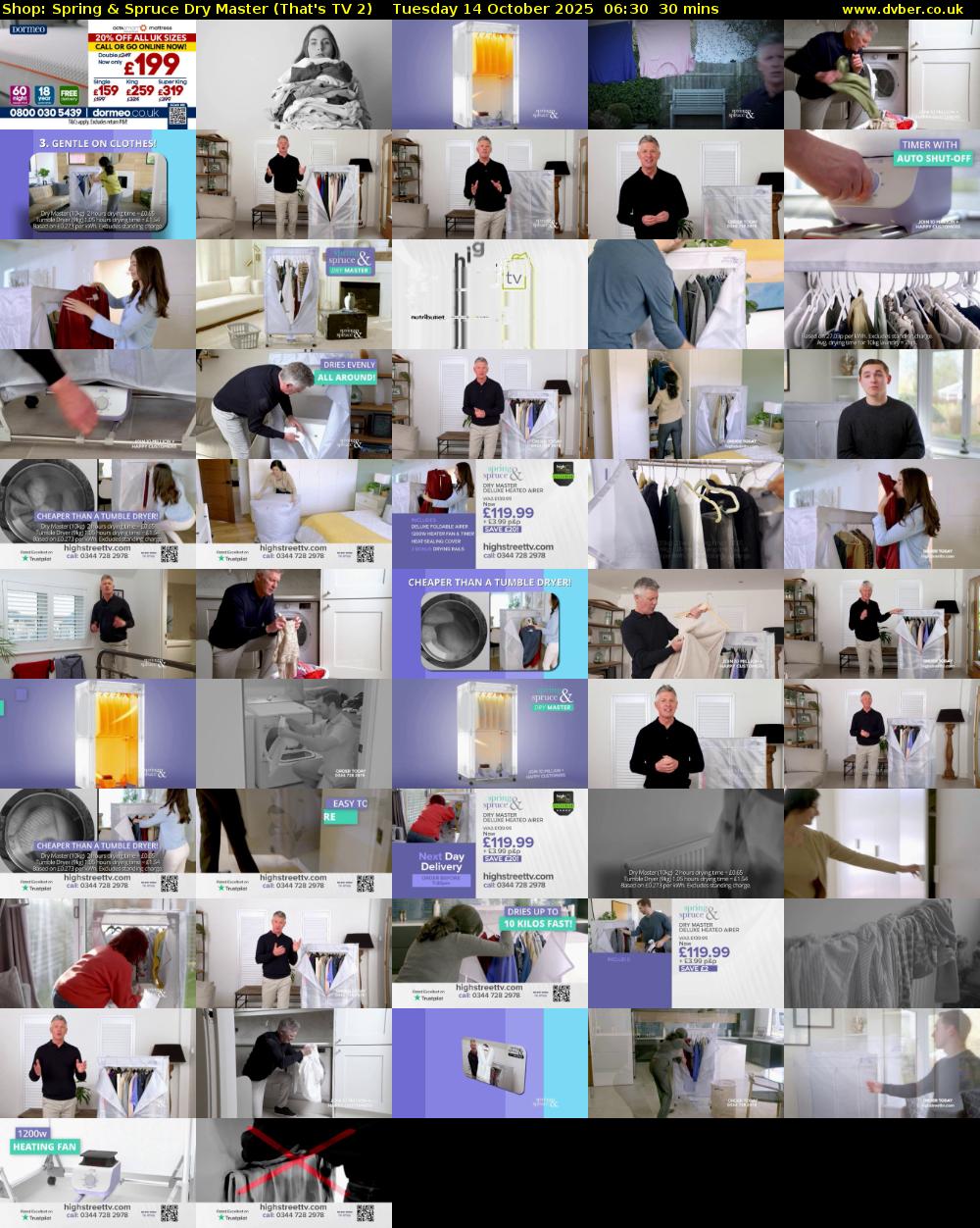 Shop: Spring & Spruce Dry Master (That's TV 2) Tuesday 14 October 2025 06:30 - 07:00