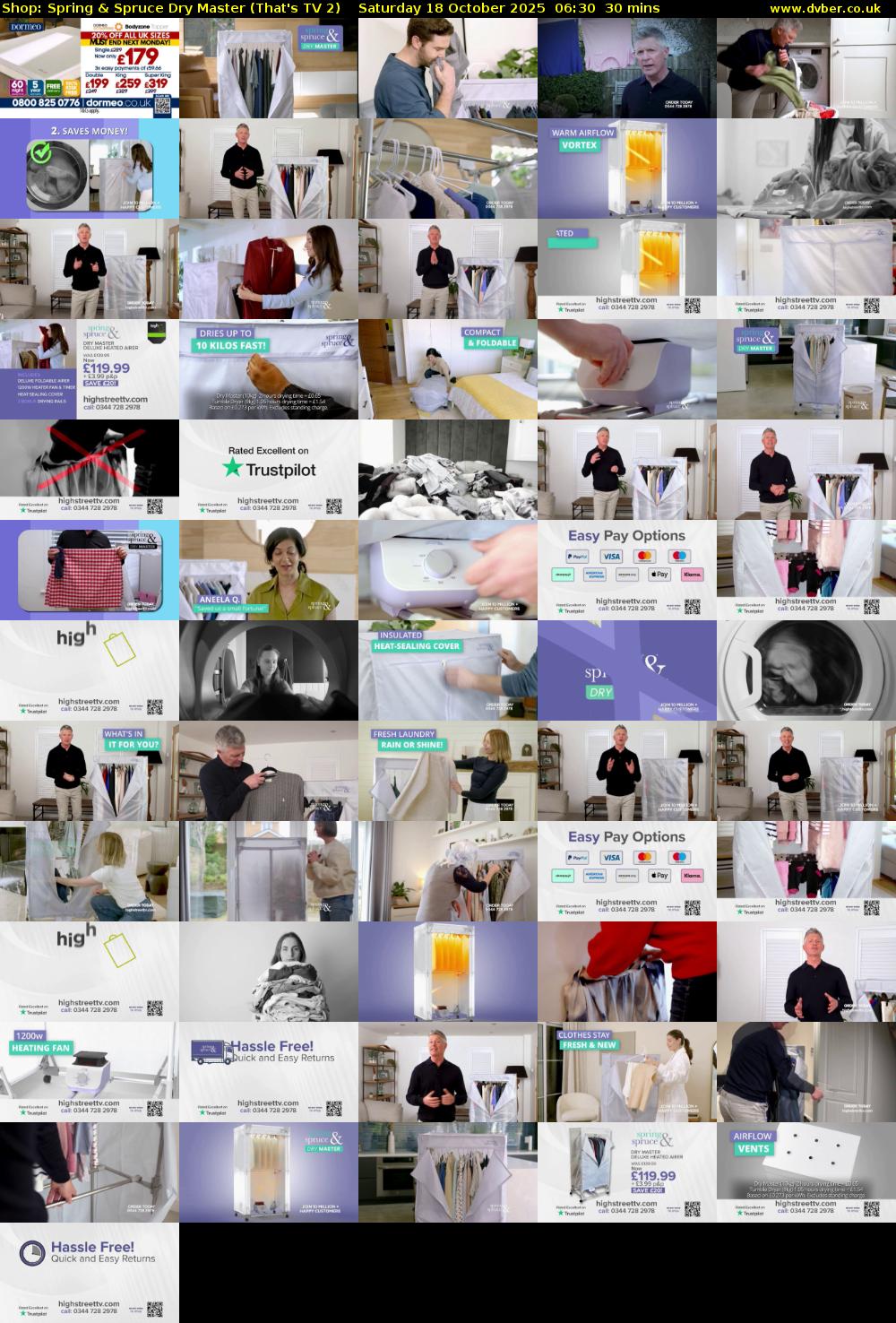 Shop: Spring & Spruce Dry Master (That's TV 2) Saturday 18 October 2025 06:30 - 07:00