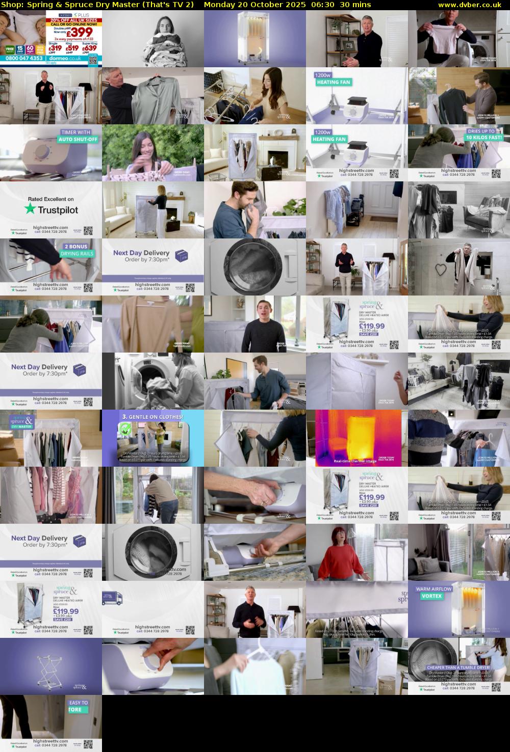 Shop: Spring & Spruce Dry Master (That's TV 2) Monday 20 October 2025 06:30 - 07:00