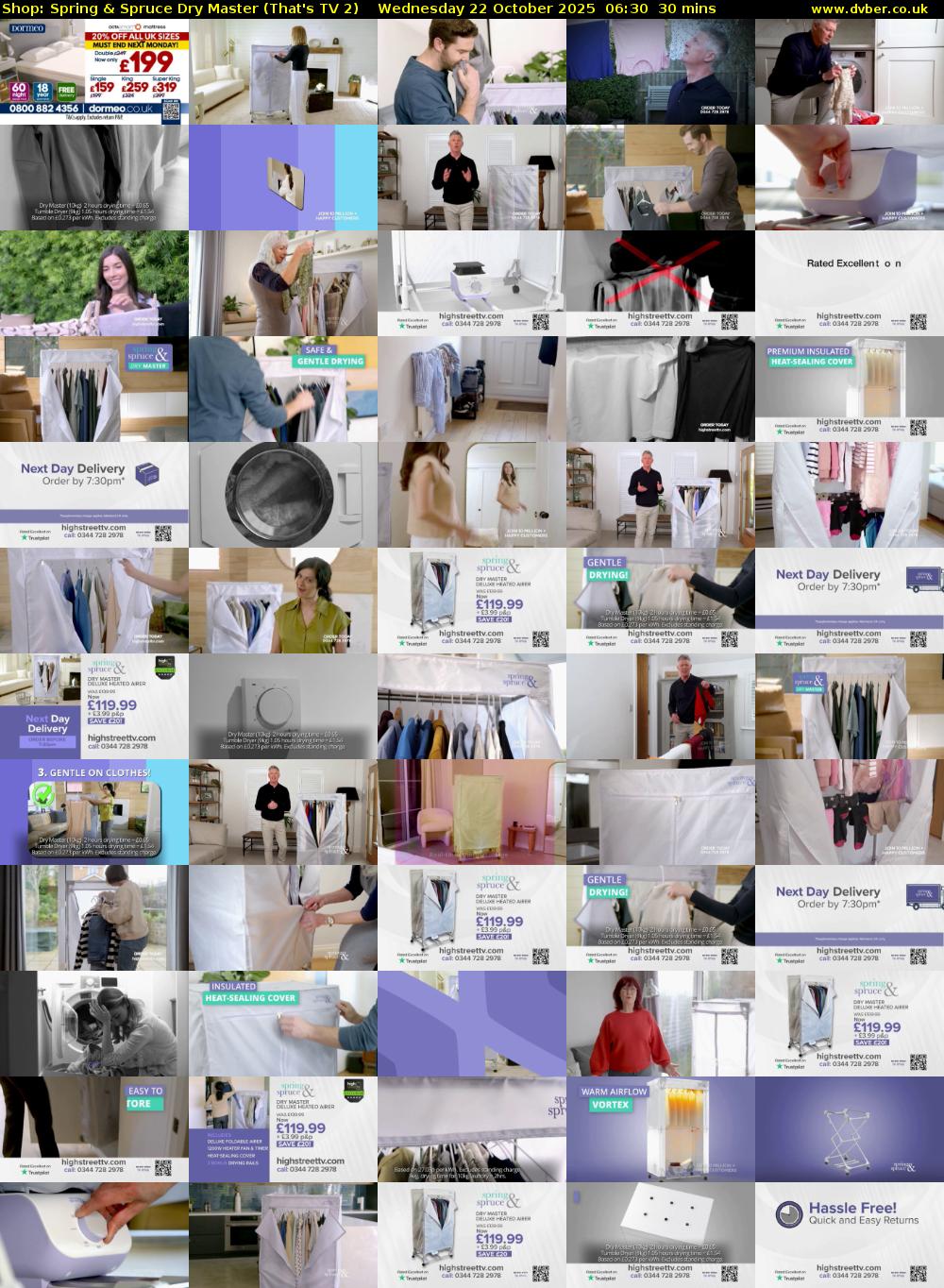 Shop: Spring & Spruce Dry Master (That's TV 2) Wednesday 22 October 2025 06:30 - 07:00