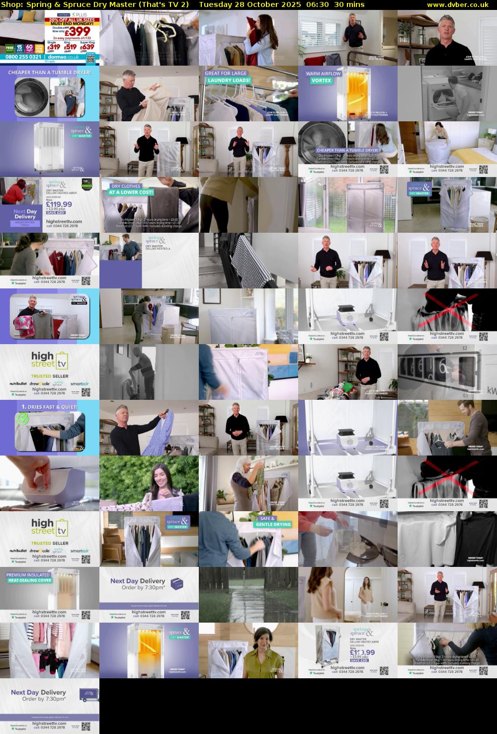 Shop: Spring & Spruce Dry Master (That's TV 2) Tuesday 28 October 2025 06:30 - 07:00