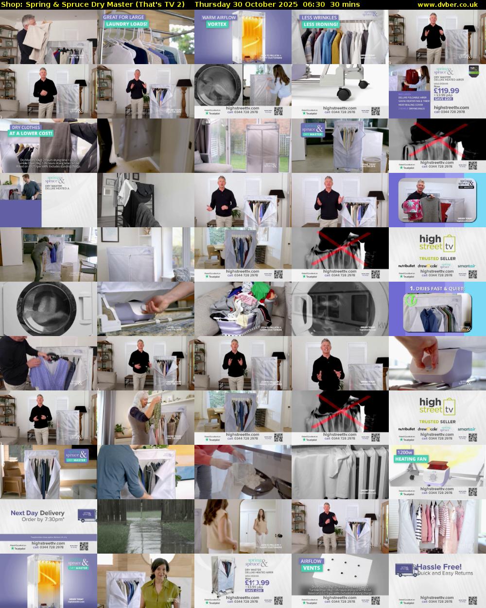 Shop: Spring & Spruce Dry Master (That's TV 2) Thursday 30 October 2025 06:30 - 07:00