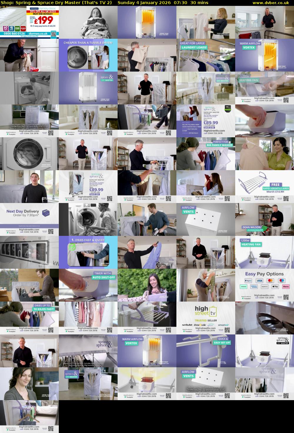 Shop: Spring & Spruce Dry Master (That's TV 2) Sunday 4 January 2026 07:30 - 08:00